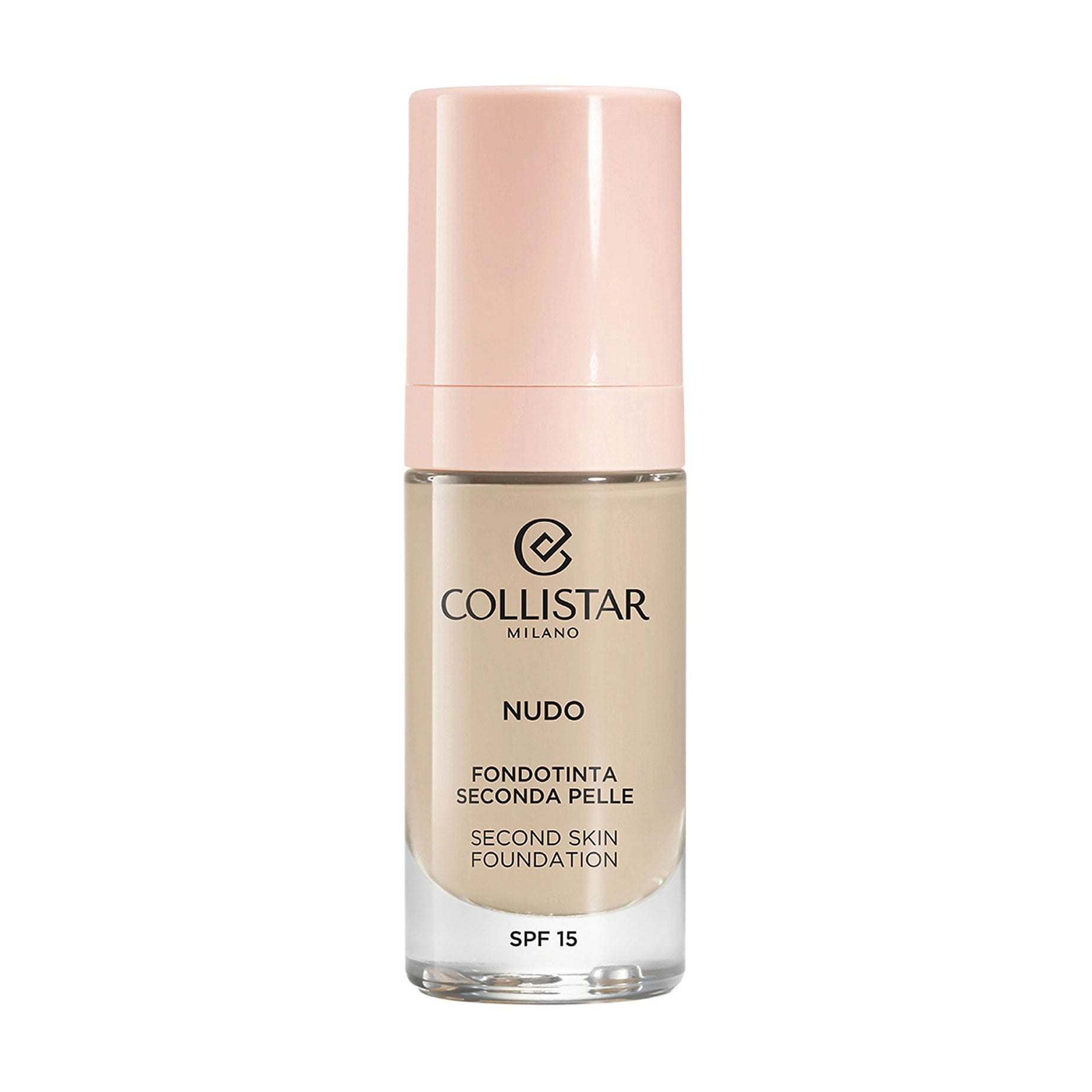 Тональна основа для обличчя Collistar Nudo Second Skin Foundation, SPF 15, 1N Avorio, 30 мл